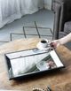 A & B Home Black Rectangular Glass Tray-5