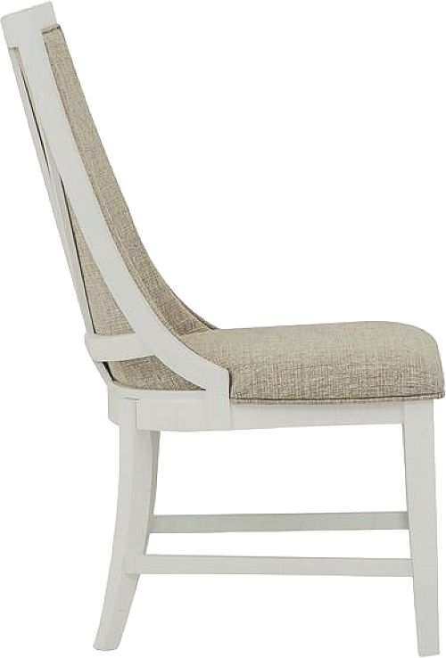 Magnussen Home® Heron Cove 2-Piece Baja Fog/Chalk White Upholstered Host Side Chair Set-2