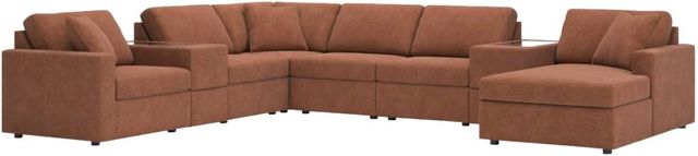 Signature Design by Ashley® Modmax 8-Piece Spice Right-Arm Facing Sectional and Chaise with Storage Consoles-0