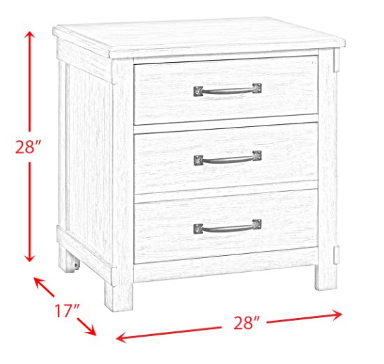 Elements International Scott 4-Piece Walnut King Platform Bedroom Set-3