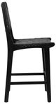 Dovetail Furniture Dale Antique Black Leather Counter Stool-2