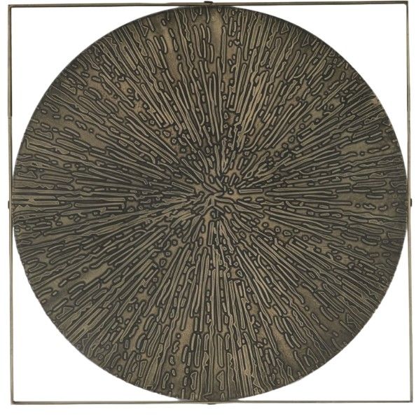 Home Trends & Design Mojave Desert Patina/Gray Septarian Wall Art -0