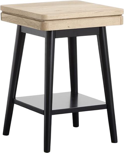 Magnussen Home® Fletcher Driftwood Accent Table with Black Base-0