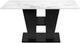 Monarch Specialties Inc. White 36" x 60" Stone Top Dining Table with Black Laminate Base-2