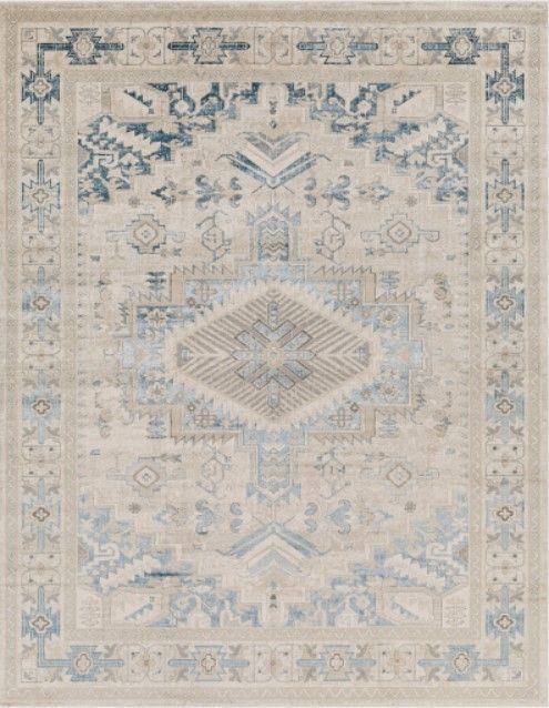Surya Impulse Deep Teal/Taupe 4'x6' Area Rug-1