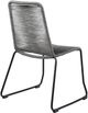Armen Living Shasta Outdoor Grey Stackable Dining Chair-3