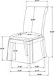 Coaster® Shawna 2-Piece White Upholstered Skirted Side Chair Set-2