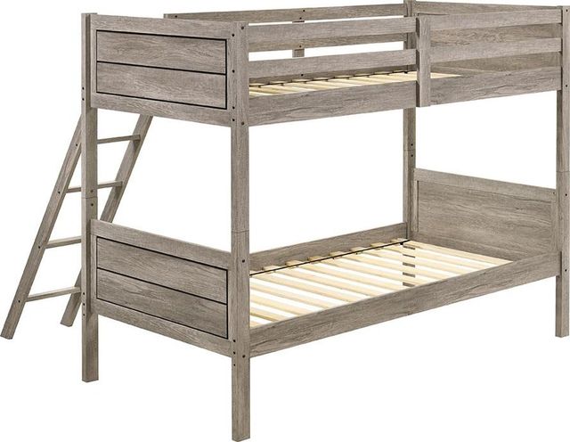 Coaster® Ryder Weathered Taupe Twin/Twin Bunk Bed-2