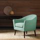 Olliix by Madison Park Green Grayson Mid-Century Accent Chair-4