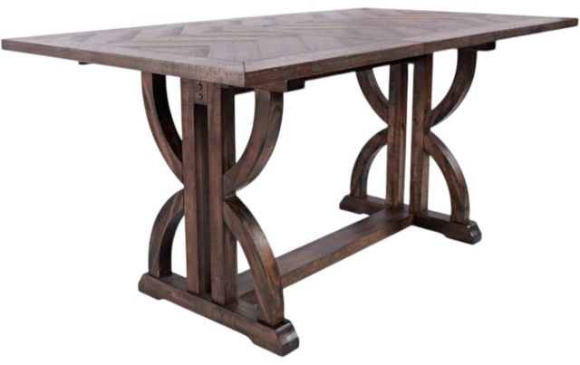 Jofran Inc. Fairview 6-Piece Oak Counter Height Table Set with Bench-2