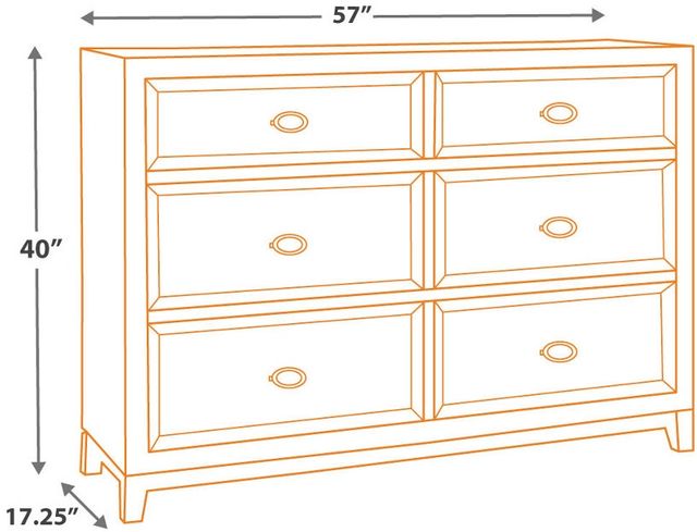 Millennium® by Ashley® Halamay Gray Dresser-1