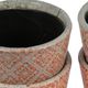 A & B Home 4-Piece Orange/White Planter Set-3