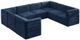 Meridian Furniture Quincy 8-Piece Navy Modular Sectional Set-0
