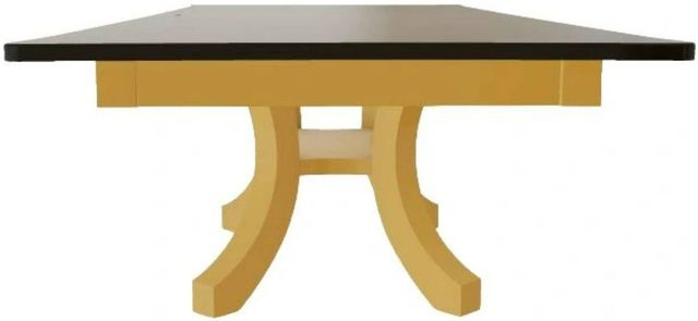Mavin Customizable 38" x 72" Concave Extendable Dining Table with 2 Leaves-2