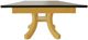 Mavin Customizable 38" x 72" Concave Extendable Dining Table with 2 Leaves-2