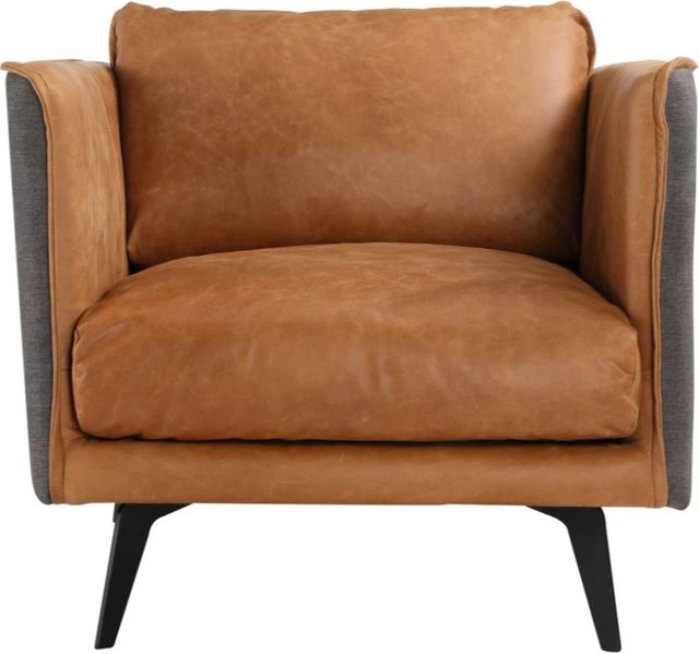 Moe's Home Collection Messina Cognac Leather Armchair-1