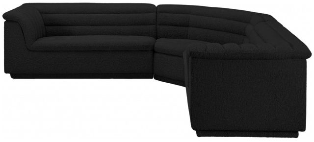 Meridian Furniture Cascade 3-Piece Black Sectional-2