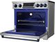 Thor Kitchen® Gordon Ramsay Collection 36" Stainless Steel Pro Style Induction Range with Tilt Panel Touch Control and Blue Trim-4