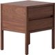 EQ3 Monarch Walnut 2-Drawer Nightstand-0