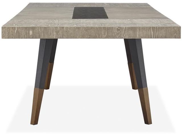 Magnussen Home® Ryker Coventry Grey Rectangular Dining Table with Black Glass Insert Center-2