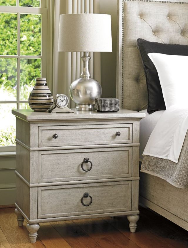 Lexington Home Oyster Bay Cedarhurst Beige Nightstand-2