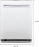 Kenmore® 24" White Top Control Built-In Dishwasher with UltraWash® Plus System and Removable 3rd Rack-1
