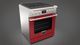 Fulgor® Milano 29.75" Glossy Red Replacement Door Kit-5