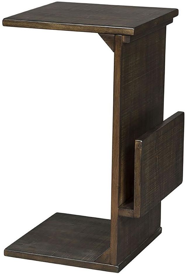 Sunny Designs™ Accent Tobacco Leaf Chairside Table With Magazine Rack-1