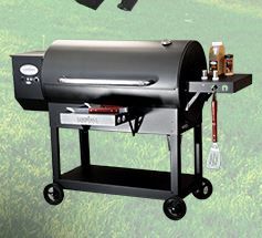 Louisiana Grills Country 680 51" Black Freestanding Wood Pellet Smoker-1