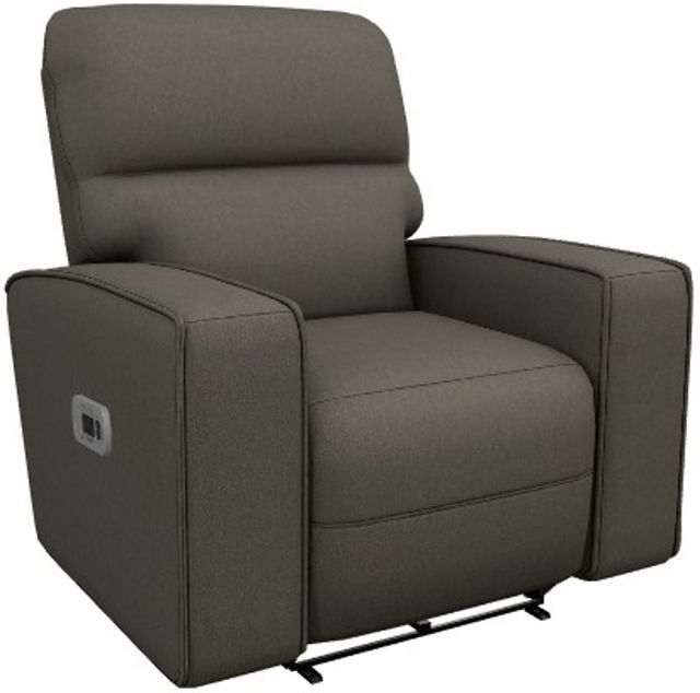 La-Z-Boy® Maddox Smoke Power Wall Recliner with Headrest and Lumbar-0