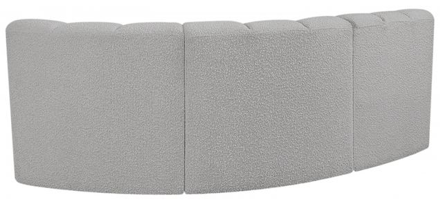 Meridian Furniture Arc 3-Piece Gray Sectional-2
