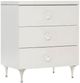 Bernhardt Silhouette Eggshell 3-Drawer Nightstand-0