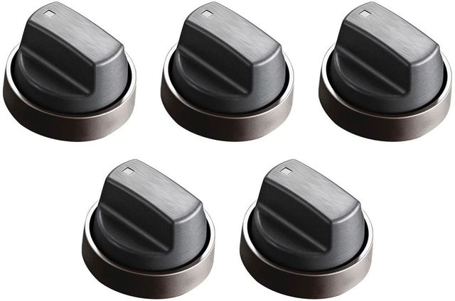 Wolf® 36" Professional Cooktop Brushed Gray Knob Kit-0
