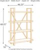 Signature Design by Ashley® Forestmin Brown/Black Bookcase-2