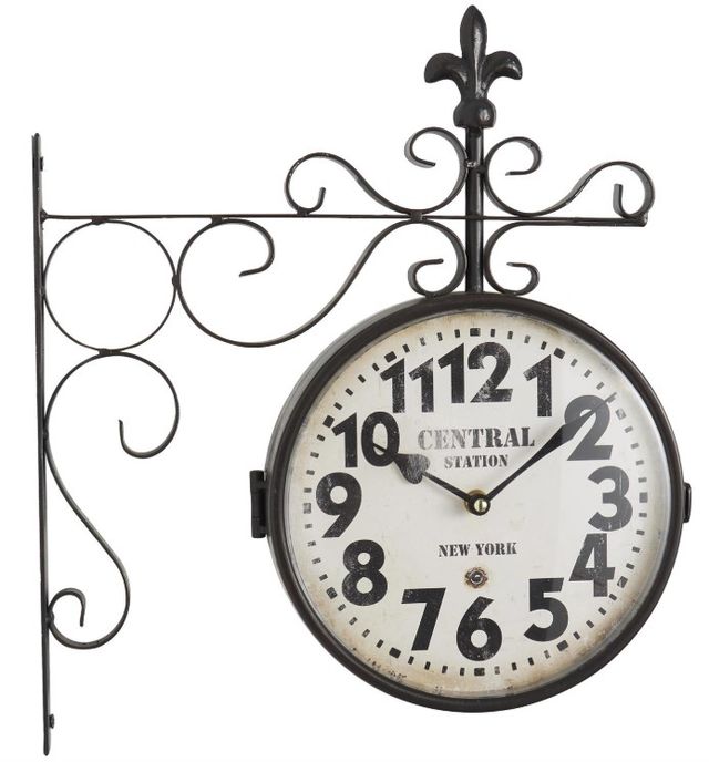 Deco Marche Black Scroll Designs Wall Clock-0