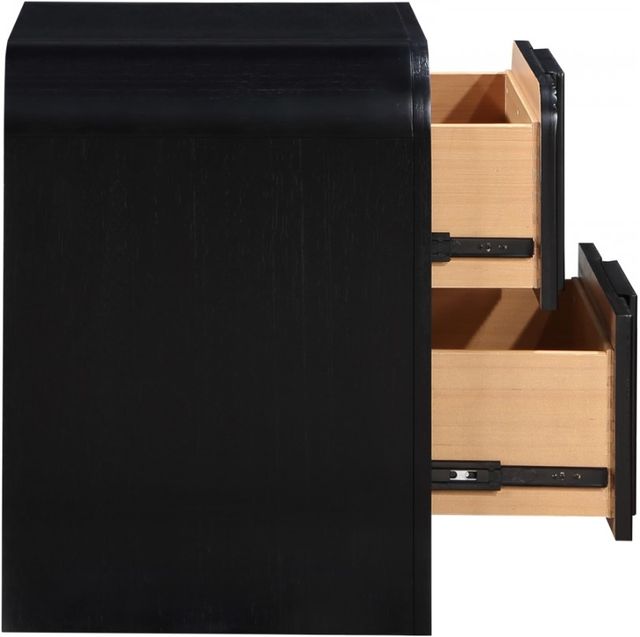 Meridian Furniture Fluted Black Nightstand-2