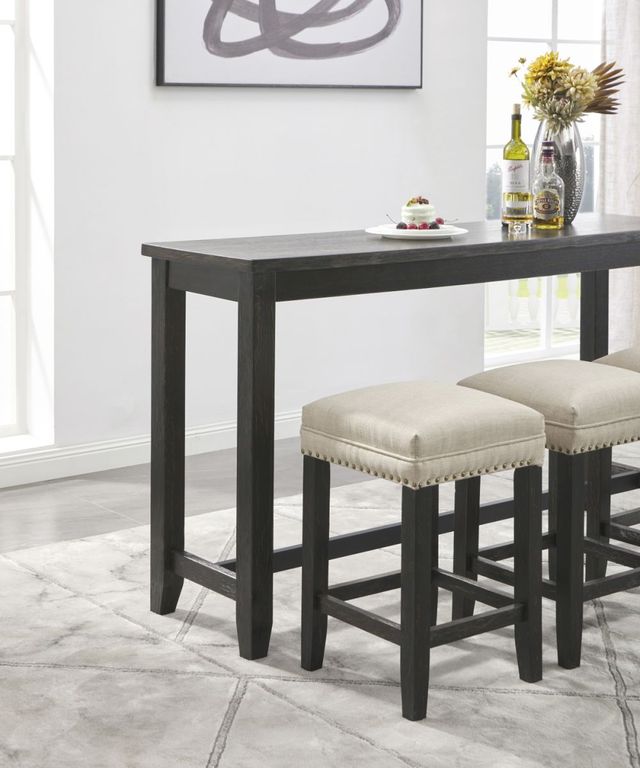Signature Design by Ashley® Anchorville 4-Piece Dark Brown Counter Height Dining Table Set-1