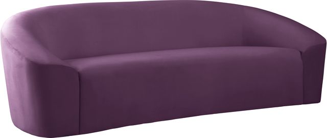 Meridian Furniture Riley Purple Velvet Sofa-1