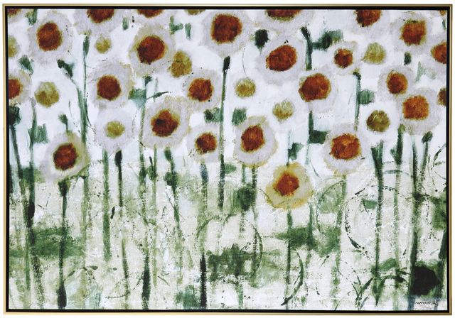 Stylecraft Norman Wyatt White Flower Fields Wall Art-0