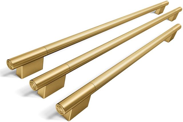 KitchenAid® 36" Brass Grip Built-In French Door Bottom Mount Refrigerator Handle Kit-0