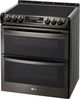 LG 30" Black Stainless Steel Slide In Electric Range-3