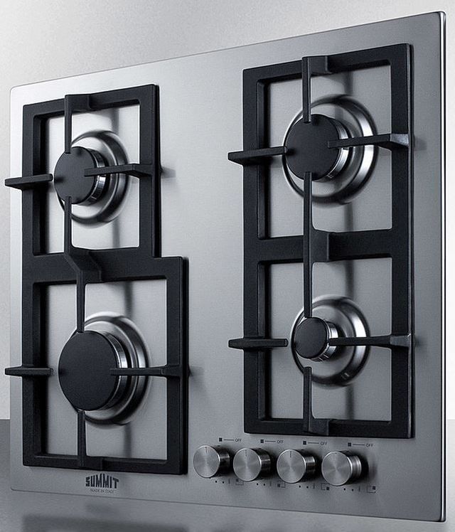 Summit® 24" Stainless Steel Natural Gas Cooktop-1