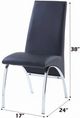 ACME Furniture Pervis Black/Chrome Dining Side Chair-2
