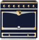 La Cornue CornuFé 90 Albertine 36" Goodwood Blue Pro Style Induction Range with Polished Brass Trim-0