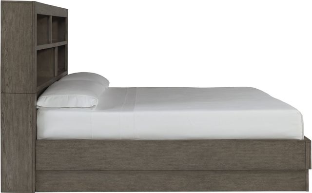 Benchcraft® Anibecca Weathered Gray California King Bookcase Bed-3