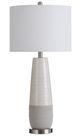 Stylecraft Evian Gray/Ivory/White Table Lamp-0