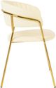 TOV Furniture Padma Set of 2 Cream Vegan Leather Chairs-3