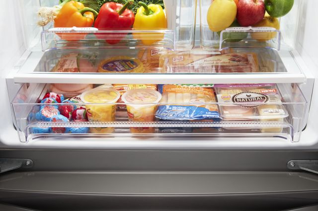 Whirlpool® 30" 19.7 Cu. Ft. Fingerprint Resistant Black Stainless French Door Refrigerator-4