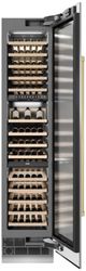 ZLINE Autograph Edition 18 in. 9 Cu. Ft. Triple Zone 68 Bottle Right Hinge Column Wine Cooler in Stainless Steel with Champagne Bronze Accents-3
