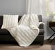 Olliix by Madison Park Ruched Fur Ivory 50"x60" Throw-1